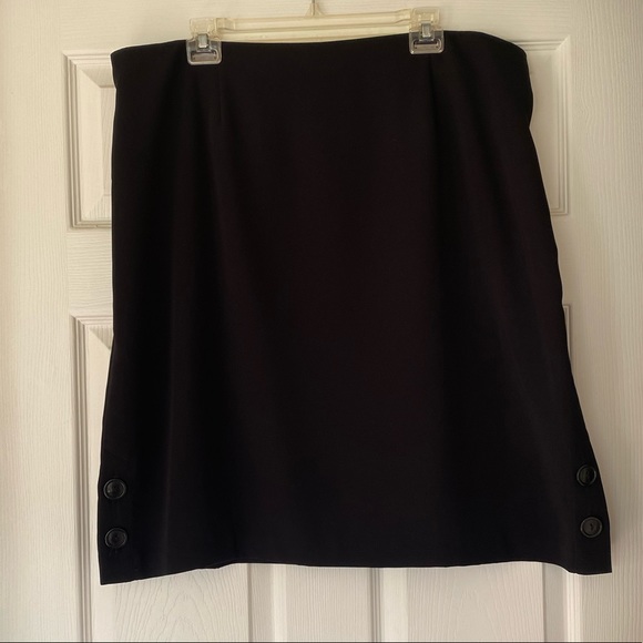 Nicholas Jason Black Lined Skirt - Picture 2 of 6